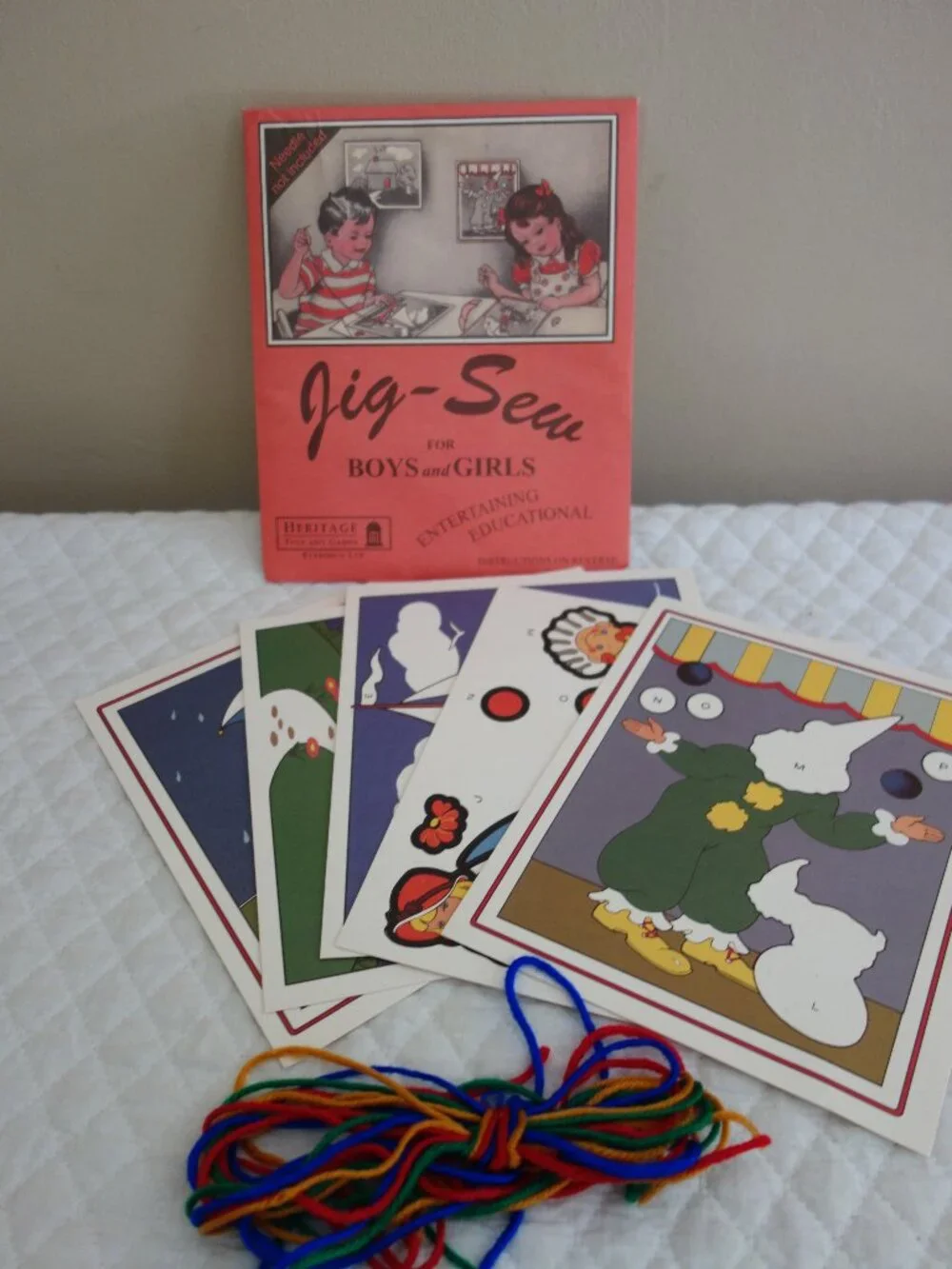 New 2008 Retro RUSSIMCO Jig-Sew Craft Kit – Entertaining Educational - 6 cards